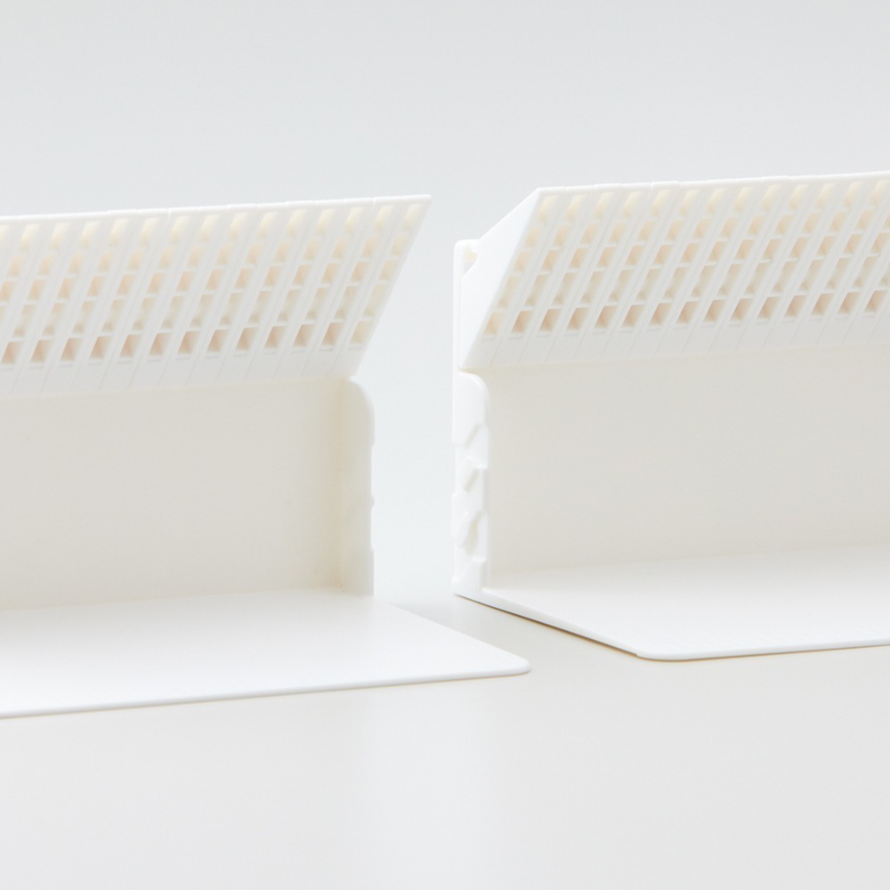 outdoor家事專科 日本 LIHIT LAB. 一本不倒卡扣式固定書架 防傾倒 連結 收納 象牙白 A-3575-0-細節圖6