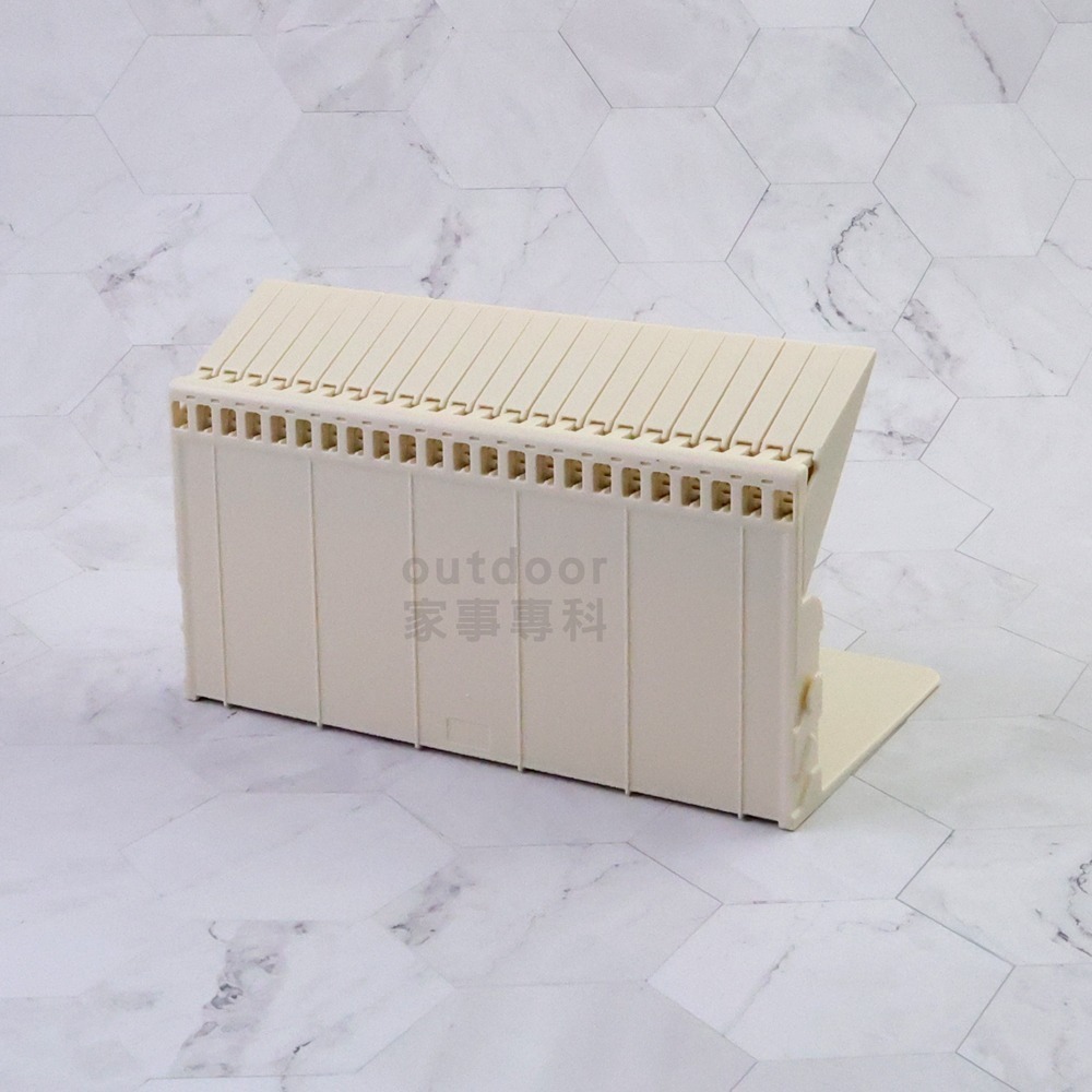 outdoor家事專科 日本 LIHIT LAB. 一本不倒卡扣式固定書架 防傾倒 連結 收納 象牙白 A-3575-0-細節圖9