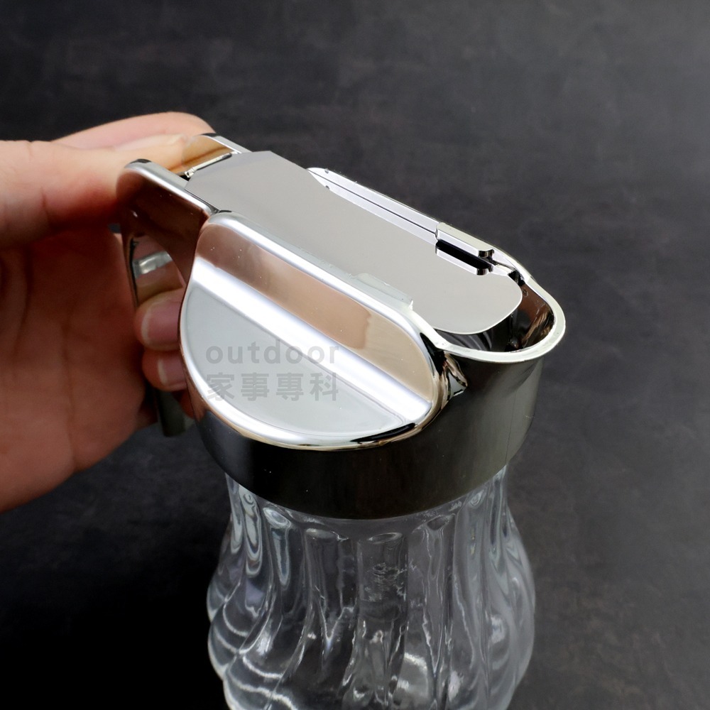 outdoor家事專科 高質感彈蓋式楓糖蜂蜜糖漿玻璃罐220ml 玻璃瓶 蜂蜜瓶 糖漿 楓糖 螺旋紋 吐司 HD-841-細節圖3