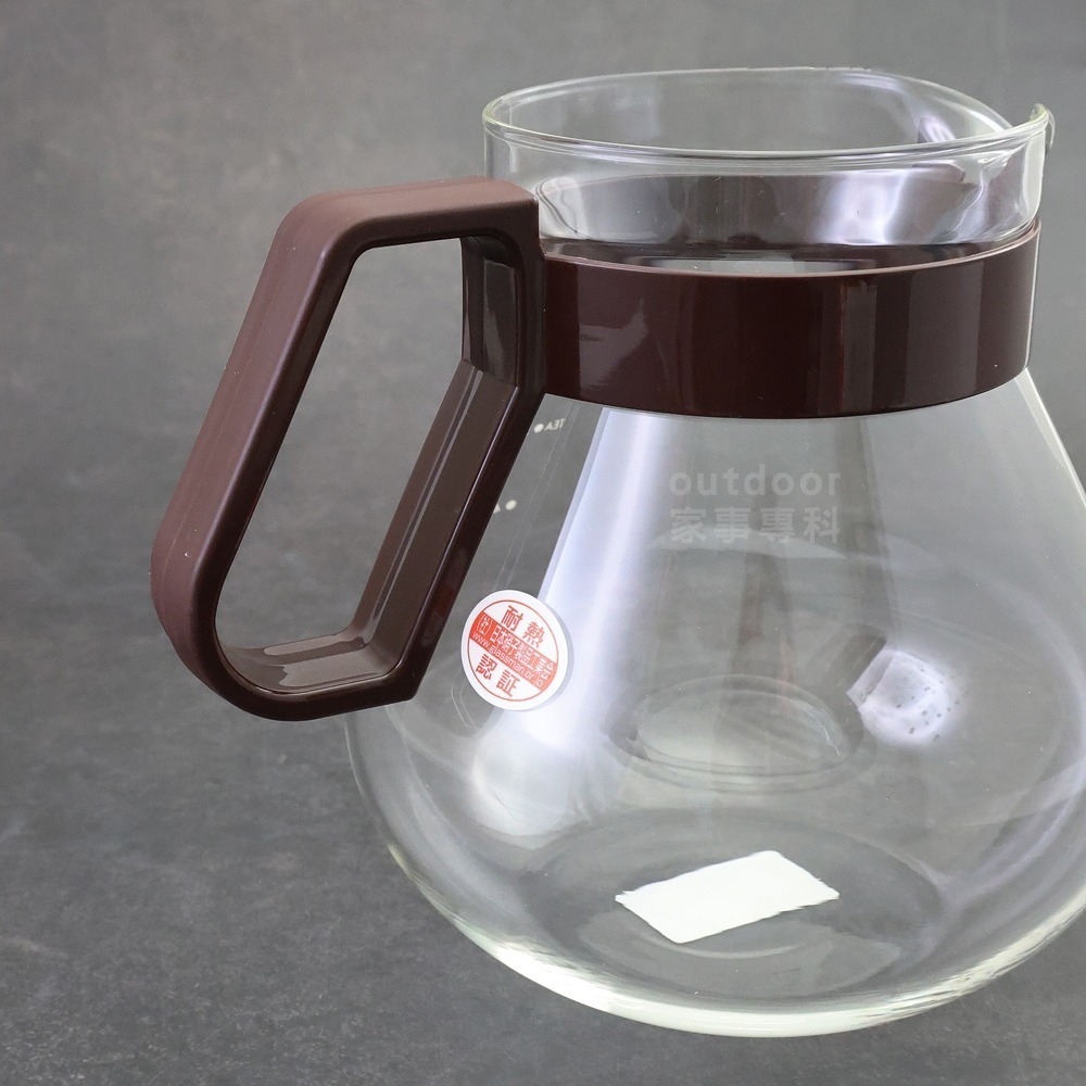 outdoor家事專科 日本製 HARIO 耐熱玻璃壺 1L茶壺 咖啡壺 附濾網上蓋 咖啡色 TCN-100CBR-細節圖6