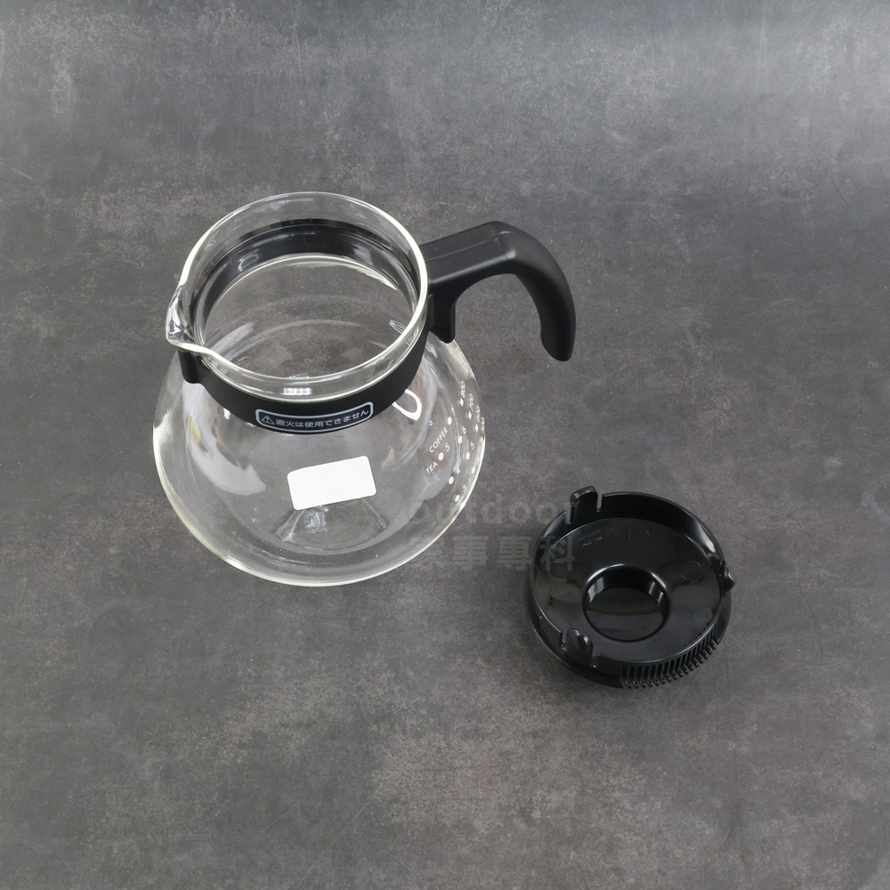 outdoor家事專科 日本製 HARIO 1L 耐熱玻璃咖啡壺 附咖啡濾杯 茶壺 冷水壺 玻璃壺 TCD-100B-細節圖5