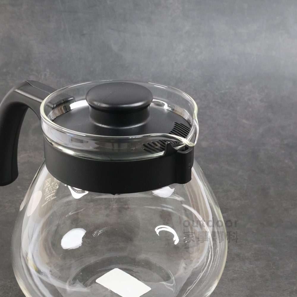 outdoor家事專科 日本製 HARIO 1L 耐熱玻璃咖啡壺 附咖啡濾杯 茶壺 冷水壺 玻璃壺 TCD-100B-細節圖6