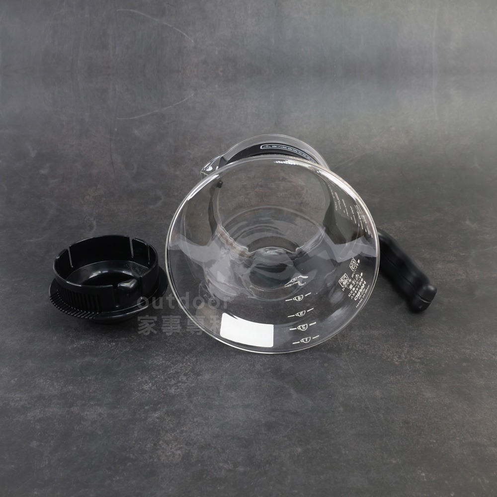 outdoor家事專科 日本製HARIO V60 耐熱玻璃咖啡壺 花茶壺 熱茶 咖啡 450/700/1000ml-細節圖6