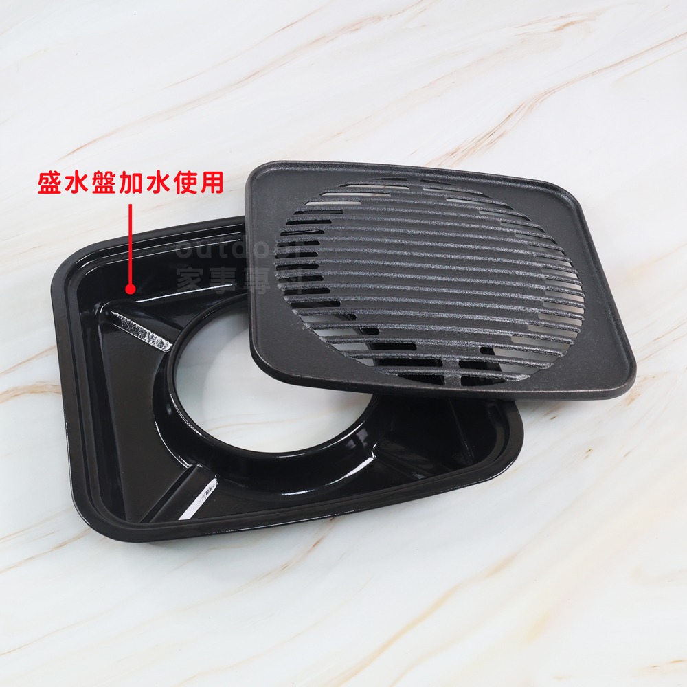 outdoor家事專科 日本岩谷Iwatani 鑄鐵燒烤盤 烤肉盤 BBQ燒烤 鑄鐵烤盤 CB-A-YKG-細節圖3