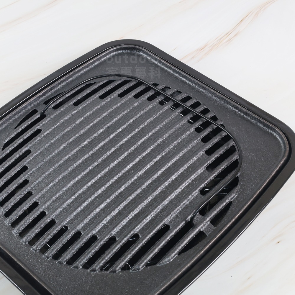 outdoor家事專科 日本岩谷Iwatani 鑄鐵燒烤盤 烤肉盤 BBQ燒烤 鑄鐵烤盤 CB-A-YKG-細節圖9