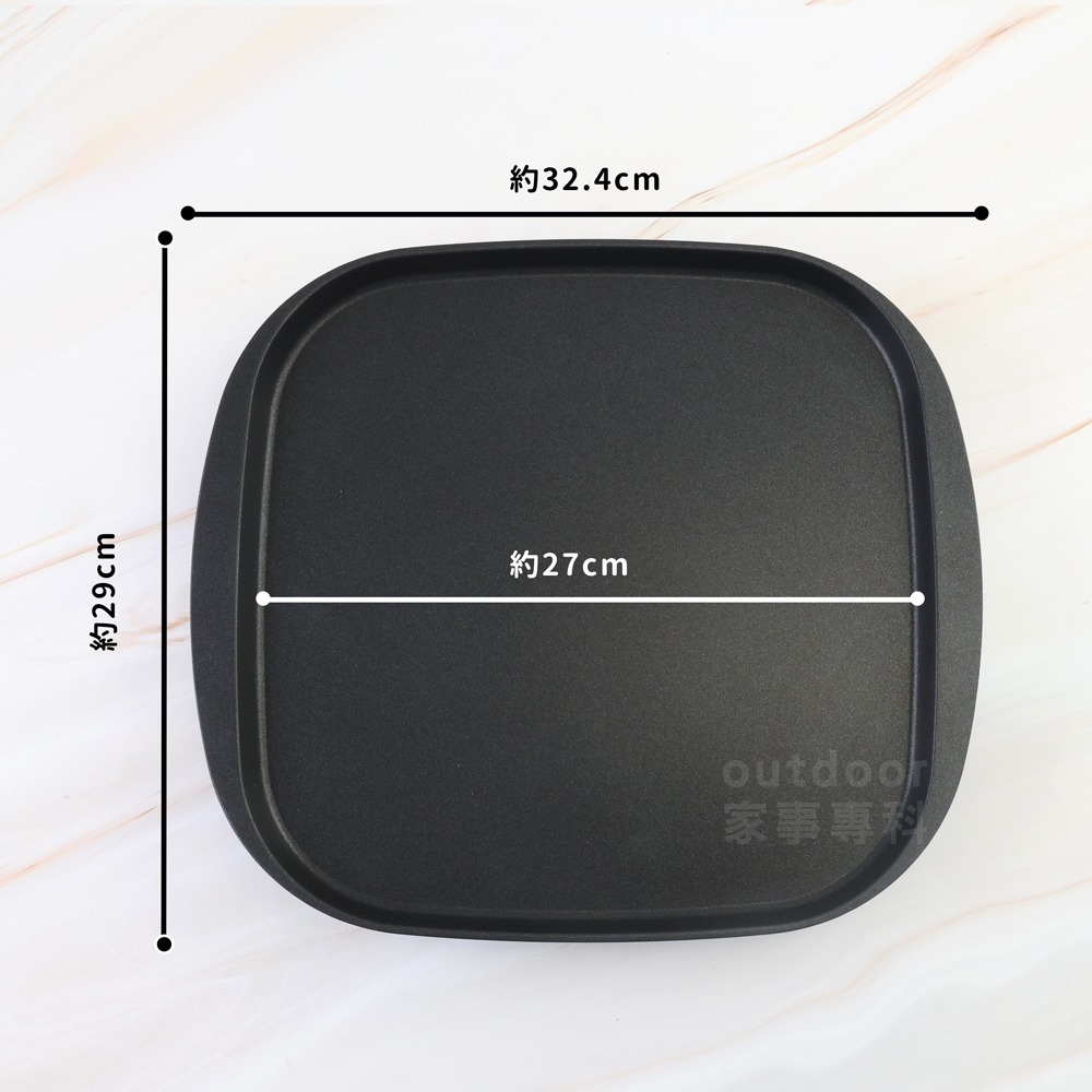 outdoor家事專科 日本岩谷Iwatani 不沾平盤烤盤 烤肉盤 燒烤盤 大阪燒 鬆餅 27cm CB-A-TPP-細節圖4