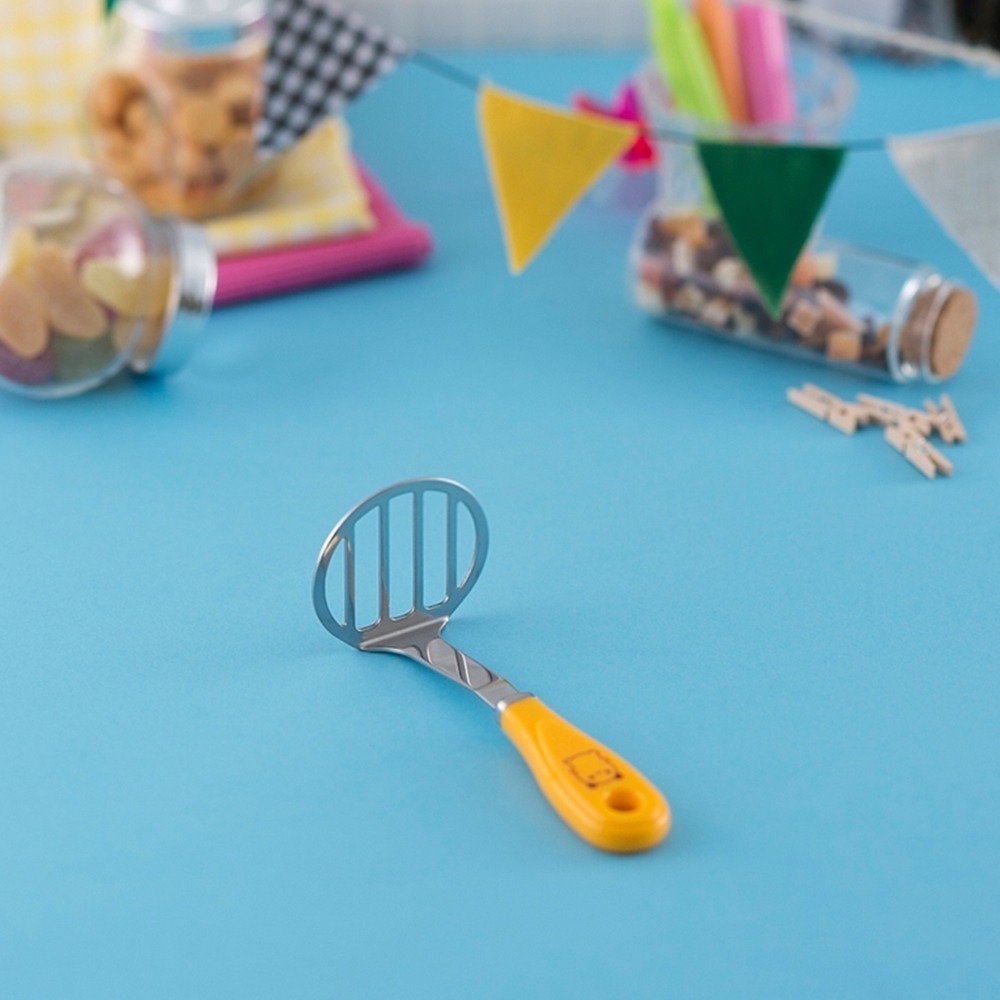 outdoor家事專科 日本製 貝印 KID＇S不銹鋼帶孔平鏟/壓馬鈴薯器 煎鏟/壓泥器 親子料理用具-細節圖10