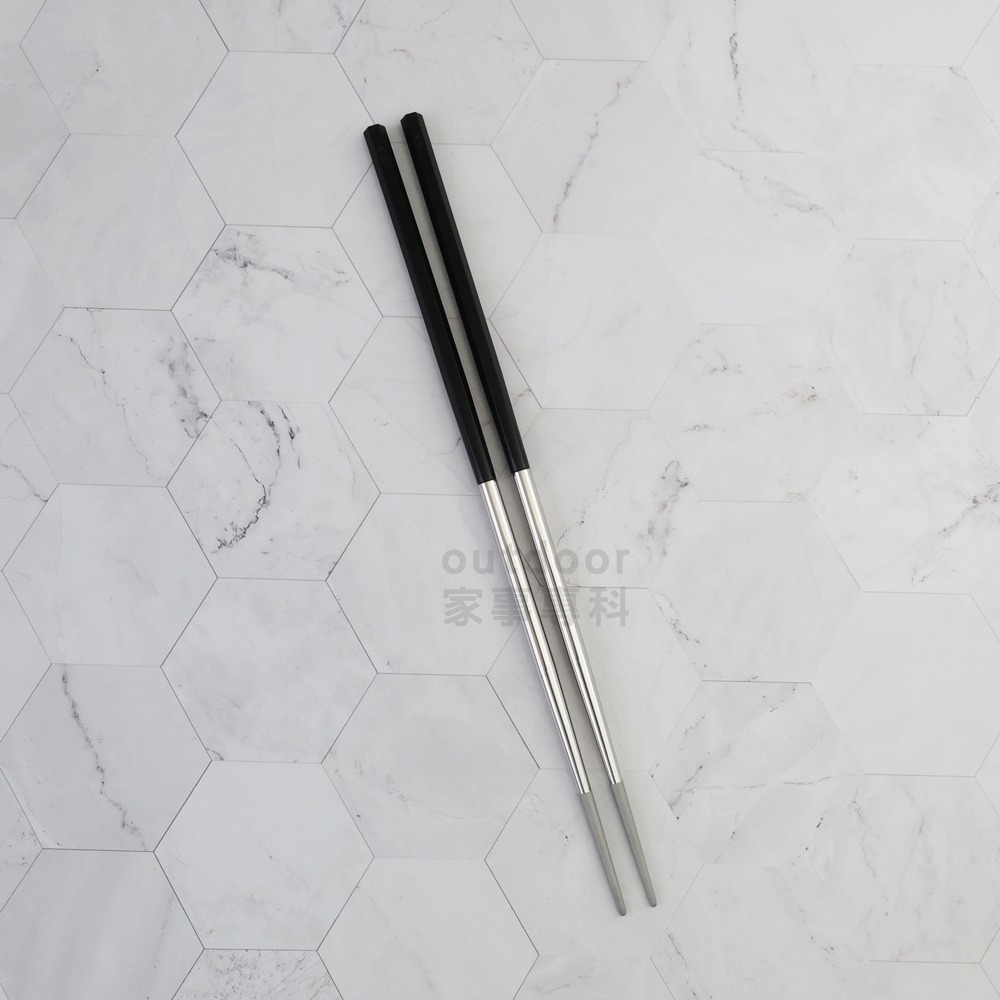 outdoor家事專科 日本製 貝印KAI SELECT100 18-8不銹鋼33cm六角料理筷子 長筷 DH-3104-細節圖3