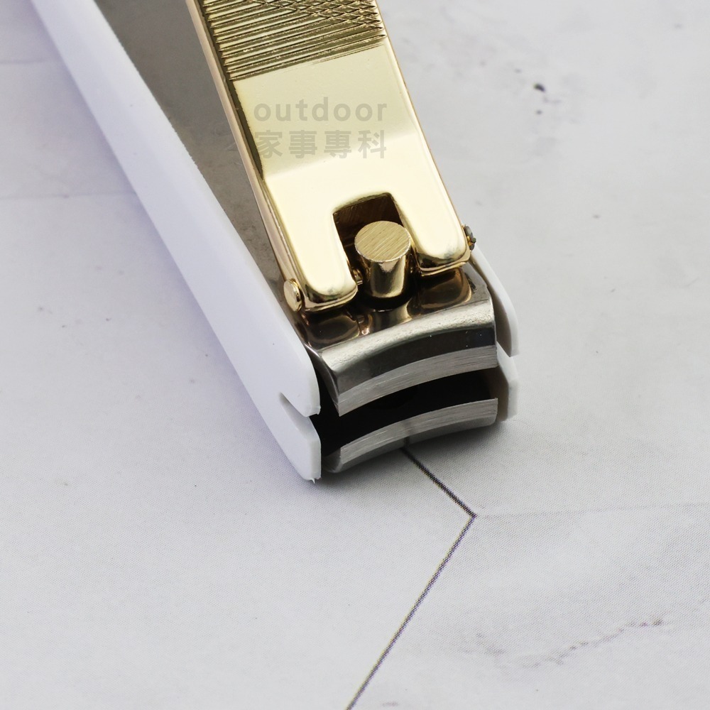 outdoor家事專科 日本製 貝印KAI 鍍金電解不銹鋼指甲剪 哥德彩繪S/M 曲刃附銼刀部 KE-0601/0602-細節圖8