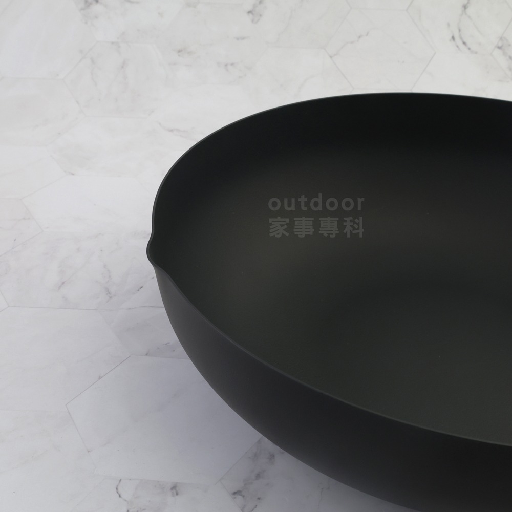 outdoor家事專科 日本製 TAKUMI匠 岩紋鐵製深炒鍋 28/30CM 鐵鍋 單柄炒鍋 IH爐可用-細節圖6