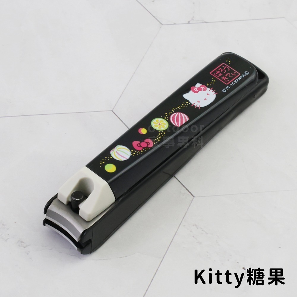 outdoor家事專科 日本製 貝印KAI HELLO KITTY抗菌不銹鋼指甲剪 M曲刃 附銼刀 指甲修剪-規格圖8