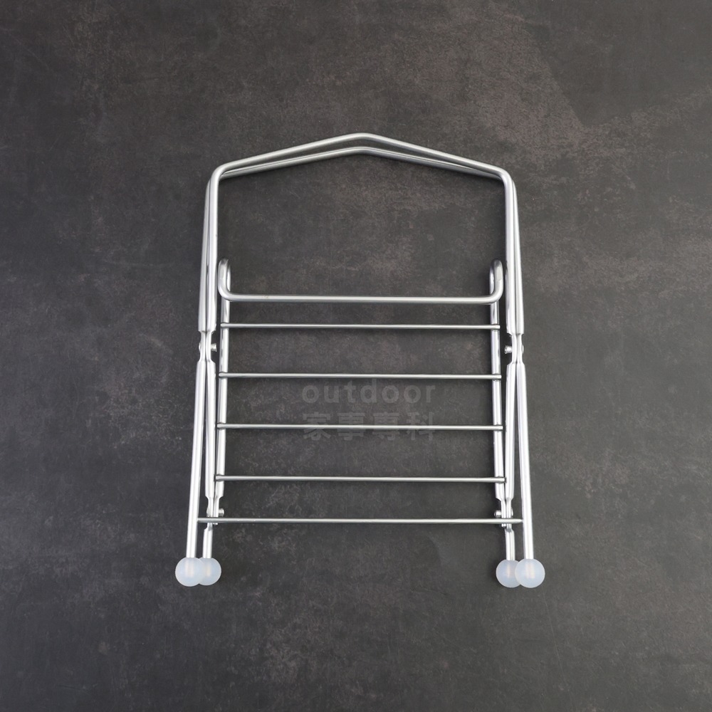 outdoor家事專科 日本製 AUX 折疊式不銹鋼垃圾架 垃圾袋掛架 摺疊掛架 廚餘垃圾 食物包裝 AUC-1406-細節圖3