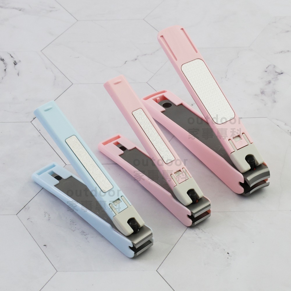 outdoor家事專科 日本製 貝印KAI 米奇米妮不銹鋼指甲剪 S號平刃/M號曲刃 附銼刀-細節圖9