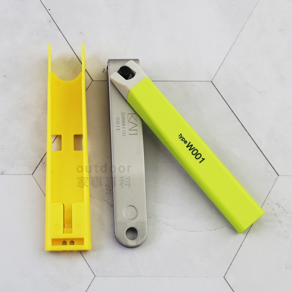 outdoor家事專科 日本貝印KAI typeW001抗菌不銹鋼指甲剪 S平刃 附銼刀部-細節圖3