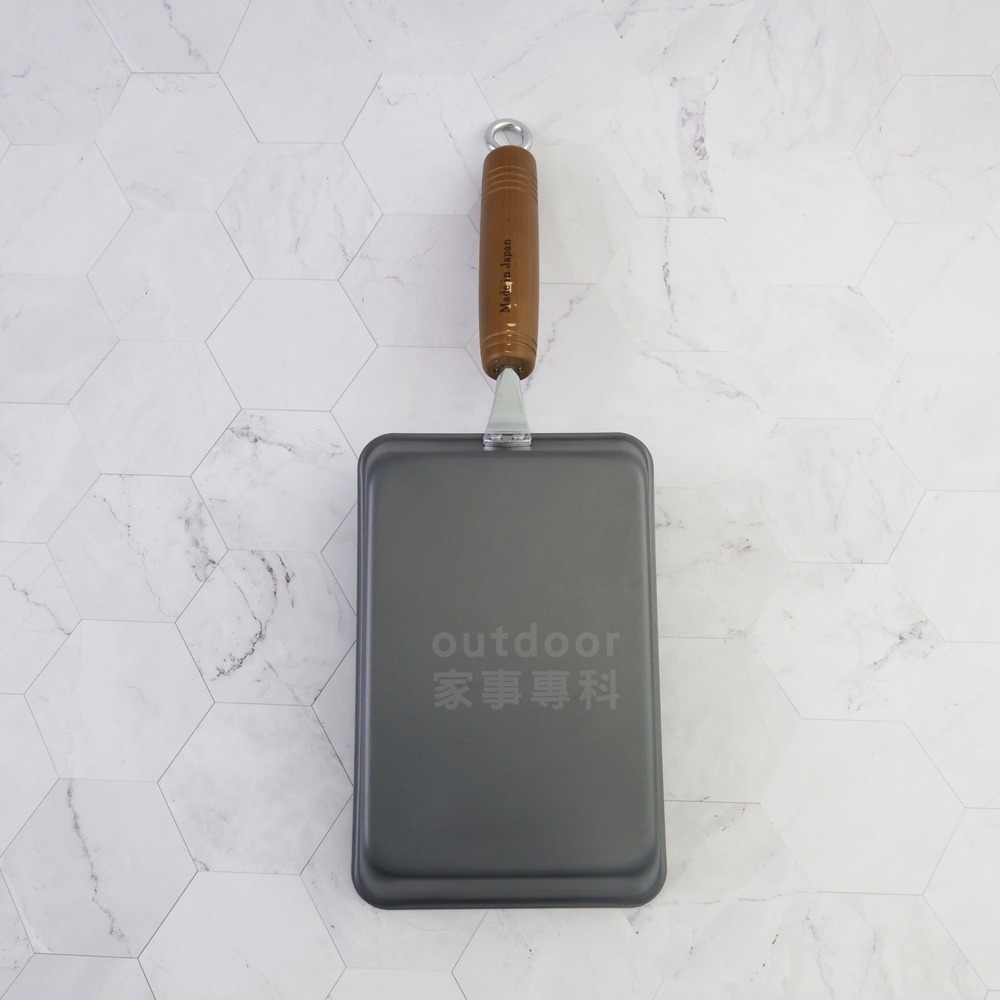 outdoor家事專科 日本製 Pearl Life 窒化鐵玉子燒鍋 鐵鍋 12×19cm 煎蛋鍋 IH爐可用-細節圖4