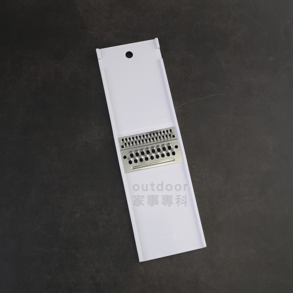 outdoor家事專科 日本製 貝印KAI 不銹鋼蔬菜刨絲器 削絲器 粗絲&細絲二合一 兩用刨刀 白色 DH-7083-細節圖3