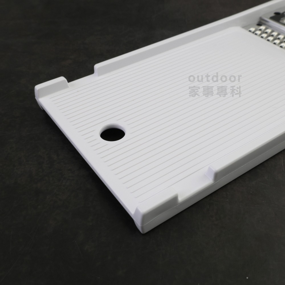 outdoor家事專科 日本製 貝印KAI 不銹鋼蔬菜刨絲器 削絲器 粗絲&細絲二合一 兩用刨刀 白色 DH-7083-細節圖8