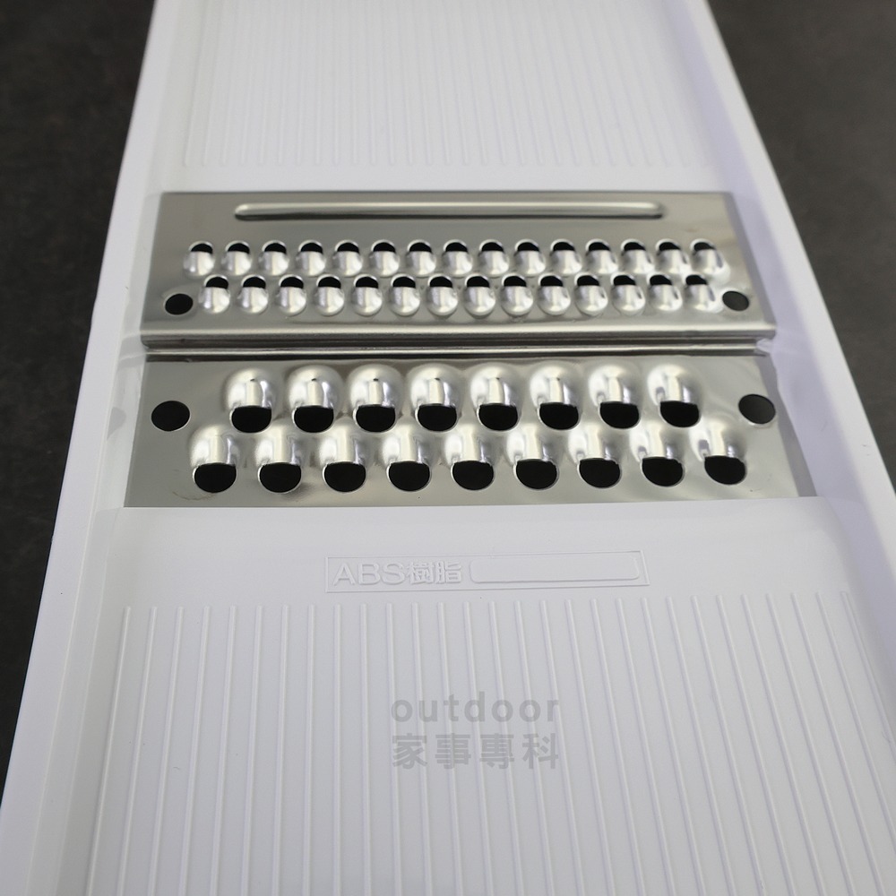 outdoor家事專科 日本製 貝印KAI 不銹鋼蔬菜刨絲器 削絲器 粗絲&細絲二合一 兩用刨刀 白色 DH-7083-細節圖9