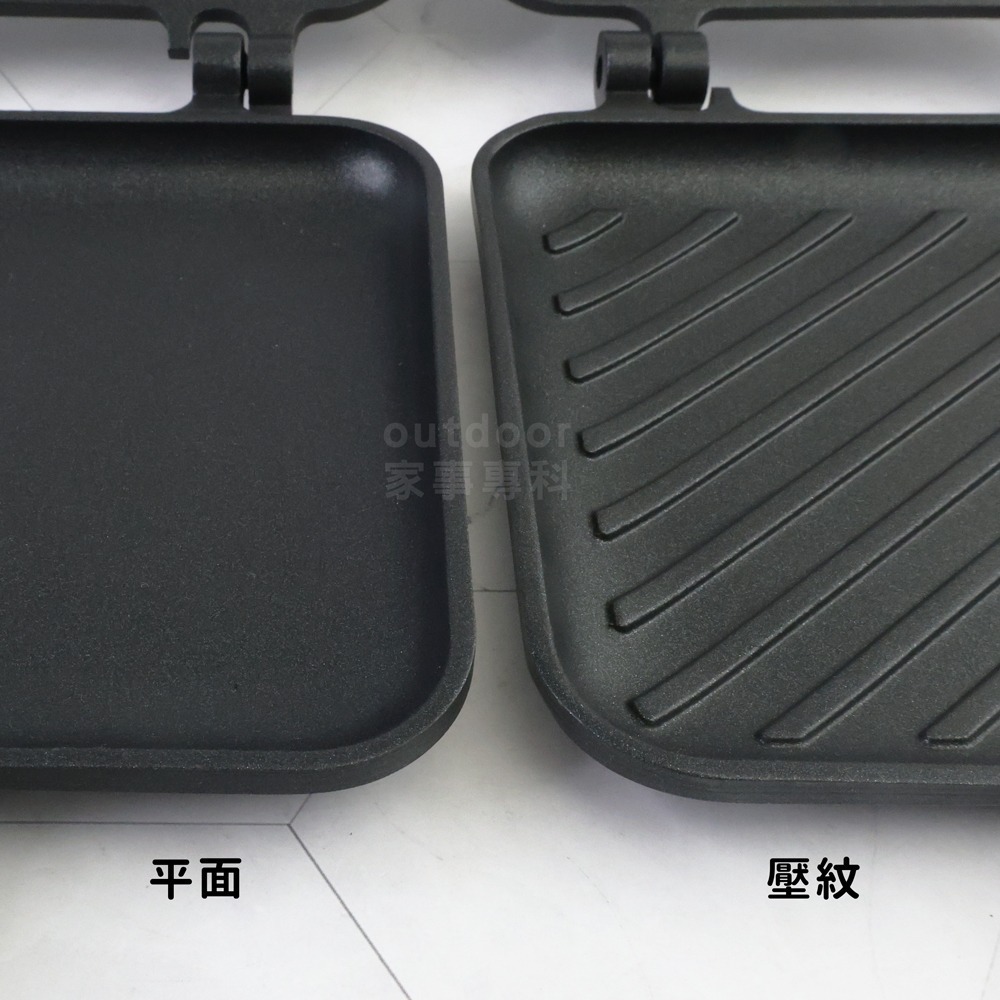 outdoor家事專科 日本吉川Yoshikawa 熱壓吐司不沾烤模 輕量 平面/壓紋款 直火 SJ-1681/2408-細節圖6