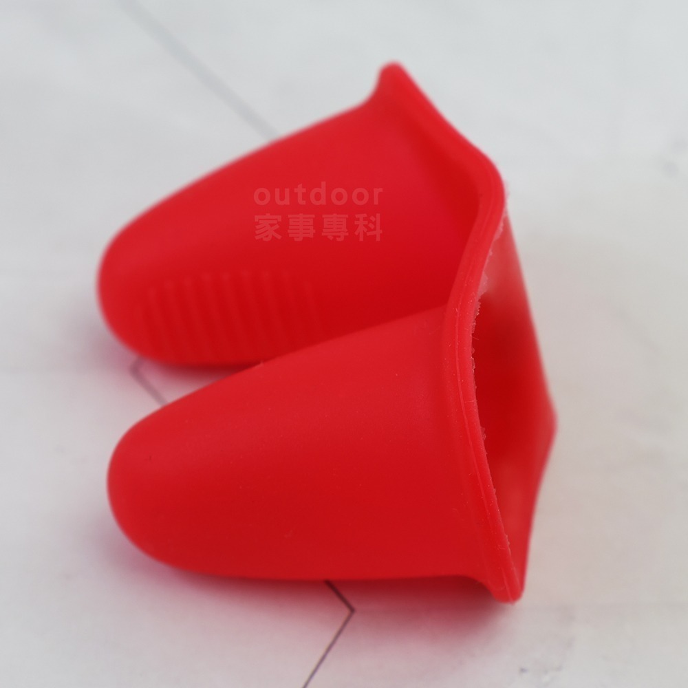 outdoor家事專科 日本製 Pearl Life 耐熱矽膠手指防燙套 指尖保護套 2入組 附磁鐵 紅色 C-9106-細節圖8