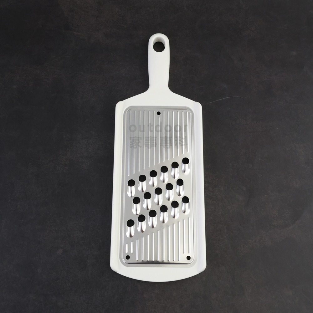 outdoor家事專科 日本製 下村工業 不銹鋼蔬菜粗孔刨絲器 大孔切粗絲 刨刀 趣味食房 白色 ASF-667-細節圖3