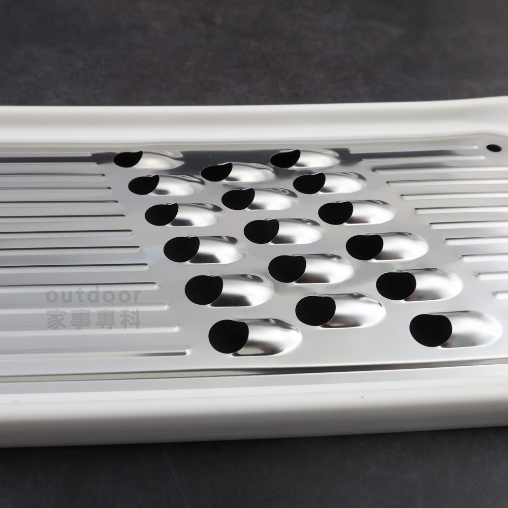 outdoor家事專科 日本製 下村工業 不銹鋼蔬菜粗孔刨絲器 大孔切粗絲 刨刀 趣味食房 白色 ASF-667-細節圖7