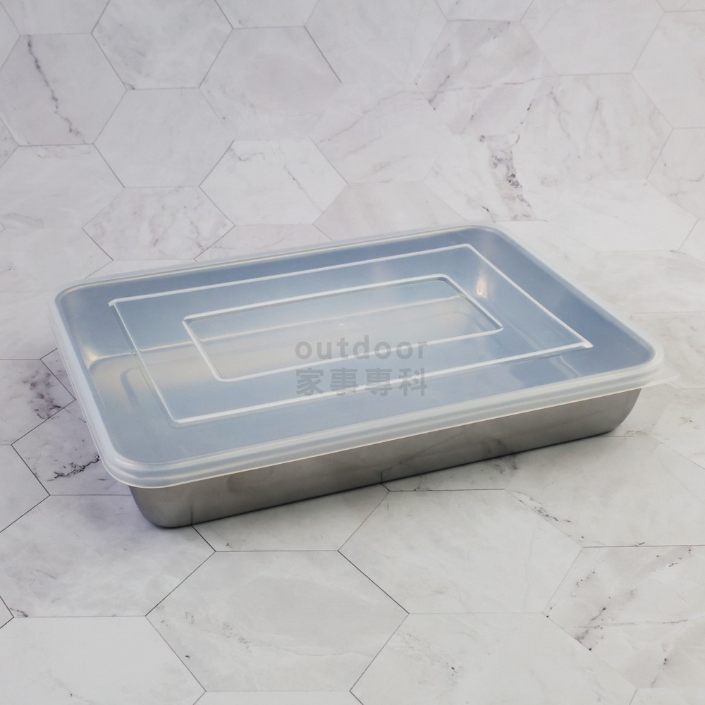 outdoor家事專科 日本製 Arnest 不銹鋼保存盤盒組 七件組 食物保存盒 篩籃 附蓋 備料 A-76437-細節圖11