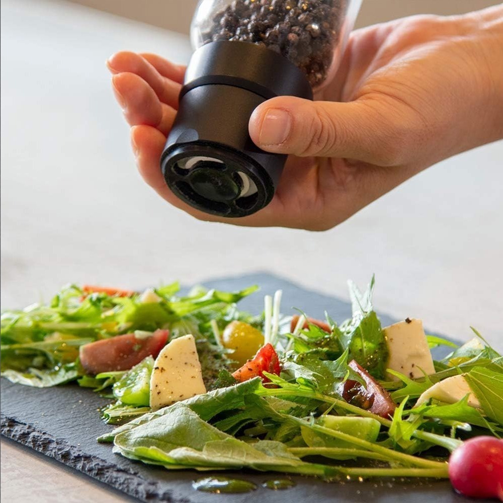 outdoor家事專科 日本HARIO 簡約式研磨玻璃罐 陶瓷研磨 芝麻胡椒鹽巴研磨 黑/白 SMS-120-B/PGR-細節圖10