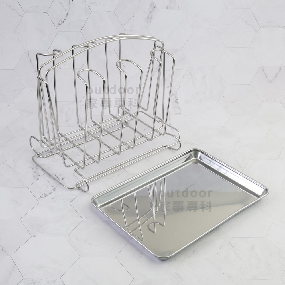 outdoor家事專科 日本製 和平Freiz SUI 18-8不銹鋼瀝水杯架 6杯 瀝水架 SUI-1106/1107-細節圖4