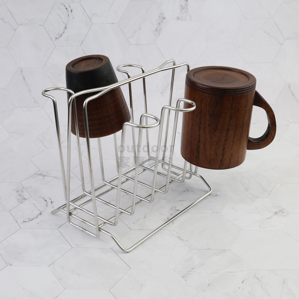 outdoor家事專科 日本製 和平Freiz SUI 18-8不銹鋼瀝水杯架 6杯 瀝水架 SUI-1106/1107-細節圖9