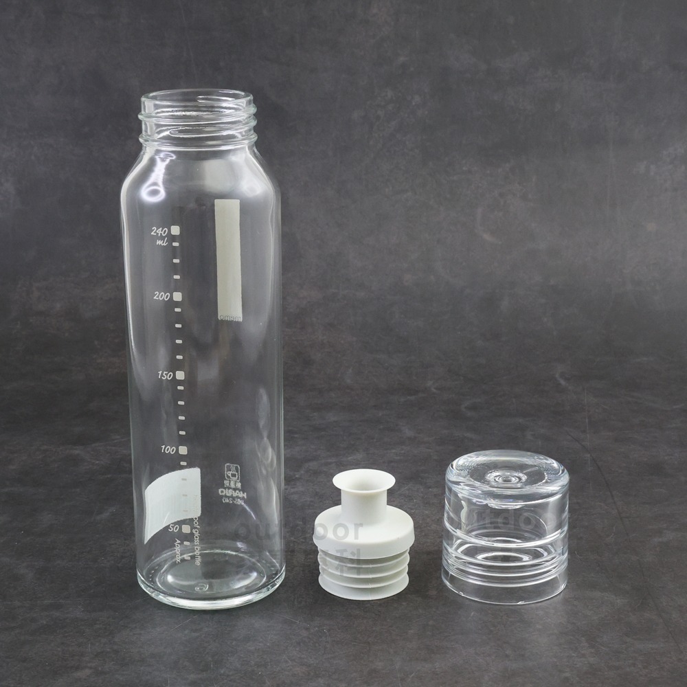 outdoor家事專科 日本HARIO 玻璃調味瓶 玻璃罐 醬料 沙拉 240ml 黑/灰白 DBS-240-B/PGR-細節圖5