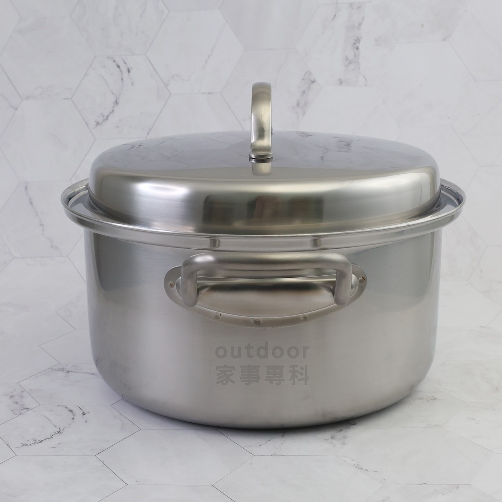 outdoor家事專科 日本製 吉川 鑨COOK-PAL 18-8三層鋼附蓋湯鍋 IH爐可用 YJ-1738/39/40-細節圖3