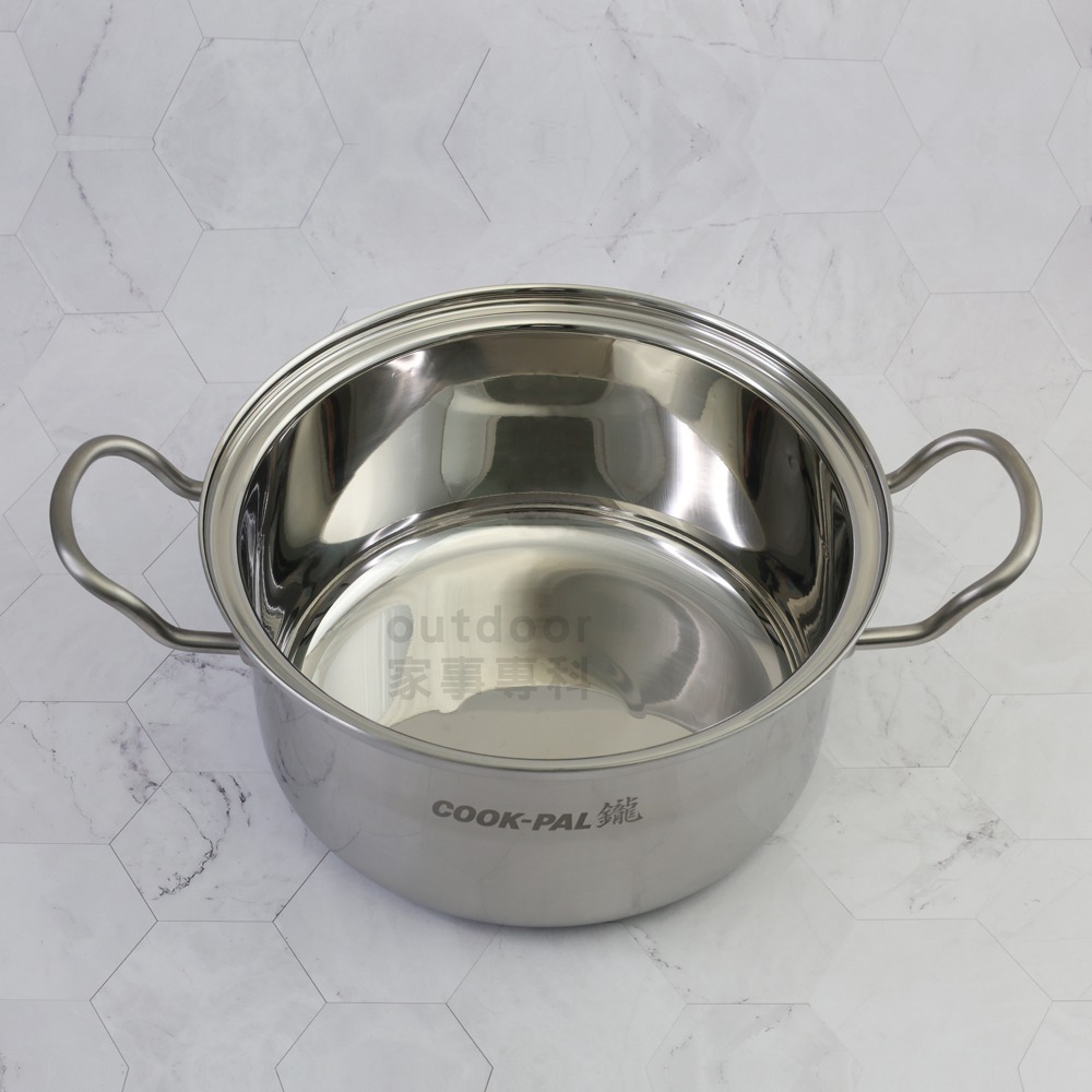 outdoor家事專科 日本製 吉川 鑨COOK-PAL 18-8三層鋼附蓋湯鍋 IH爐可用 YJ-1738/39/40-細節圖4