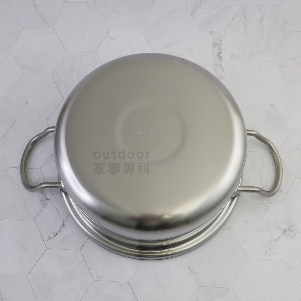 outdoor家事專科 日本製 吉川 鑨COOK-PAL 18-8三層鋼附蓋湯鍋 IH爐可用 YJ-1738/39/40-細節圖5
