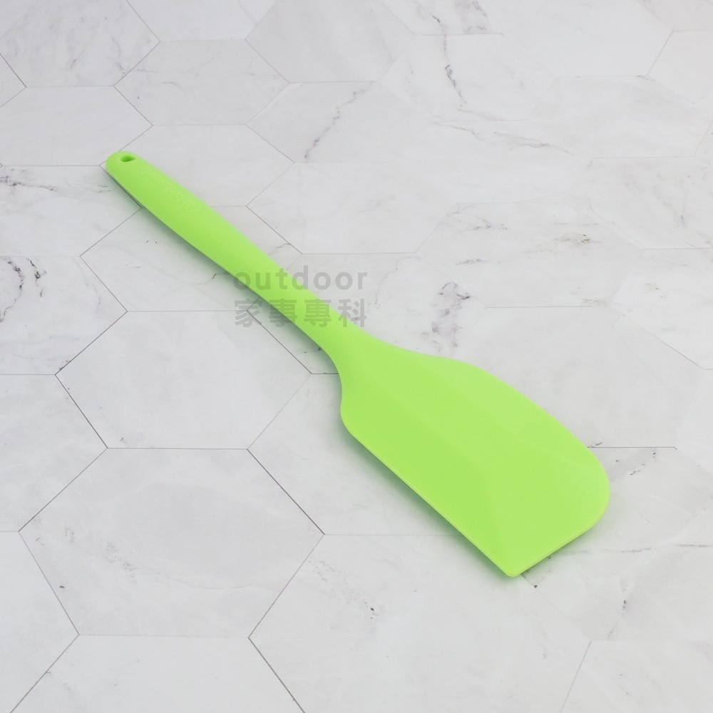 outdoor家事專科 日本製 CakeLand 耐熱矽膠奶油清潔刮刀 26cm 粉/綠/藍 NO-2014/16/18-細節圖5