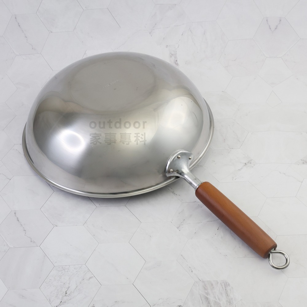 outdoor家事專科 日本製 Yoshikawa吉川 鑨COOK-PAL 18-8三層鋼炒鍋 30cm YJ-1744-細節圖4