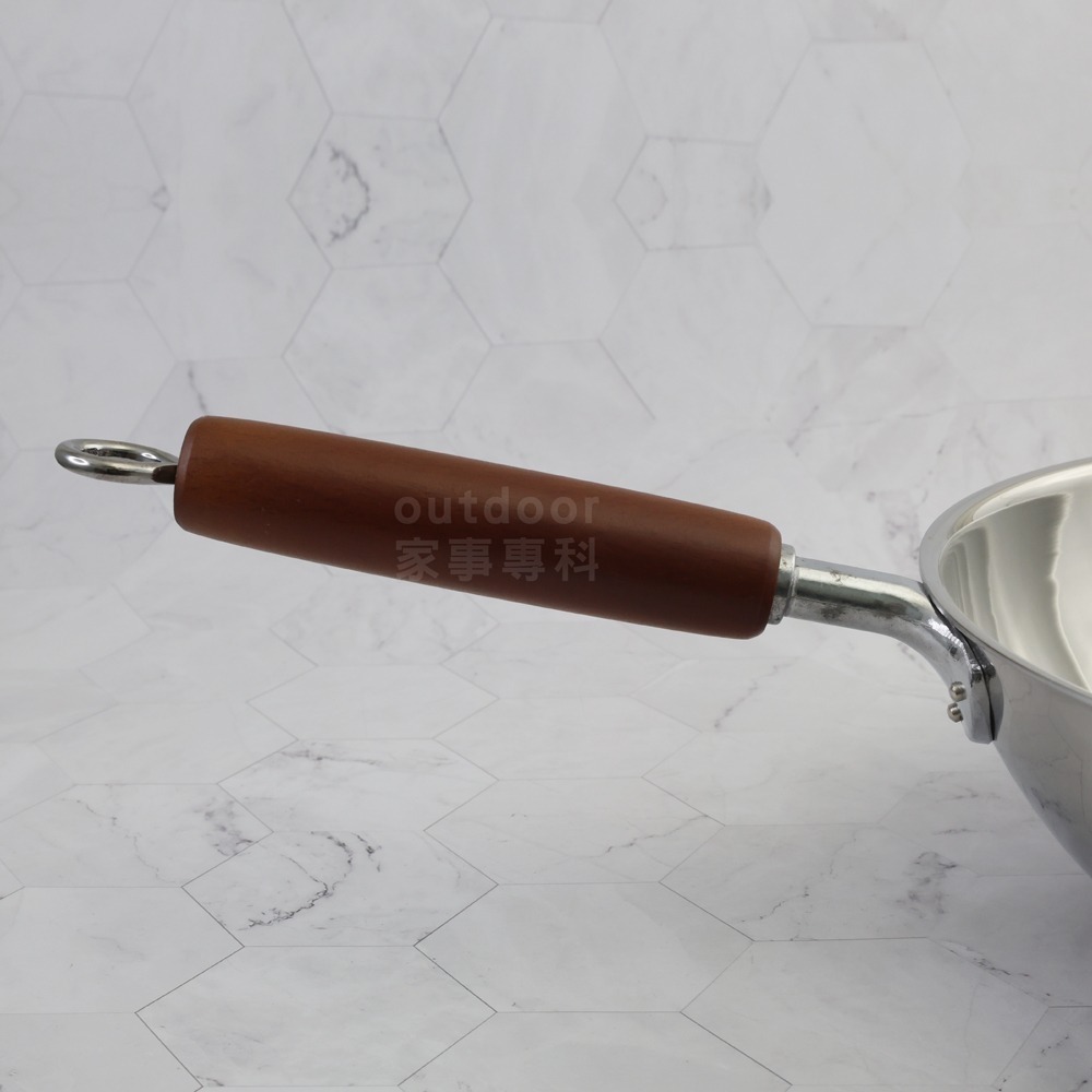 outdoor家事專科 日本製 Yoshikawa吉川 鑨COOK-PAL 18-8三層鋼炒鍋 30cm YJ-1744-細節圖9