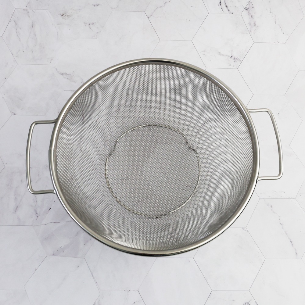 outdoor家事專科 日本製 Yoshikawa吉川 18-8不銹鋼圓篩籃 雙耳 21/24cm SH-9012/13-細節圖4