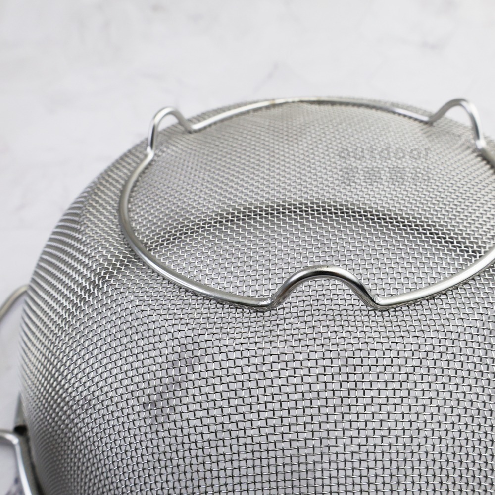 outdoor家事專科 日本製 Yoshikawa吉川 18-8不銹鋼圓篩籃 雙耳 21/24cm SH-9012/13-細節圖8