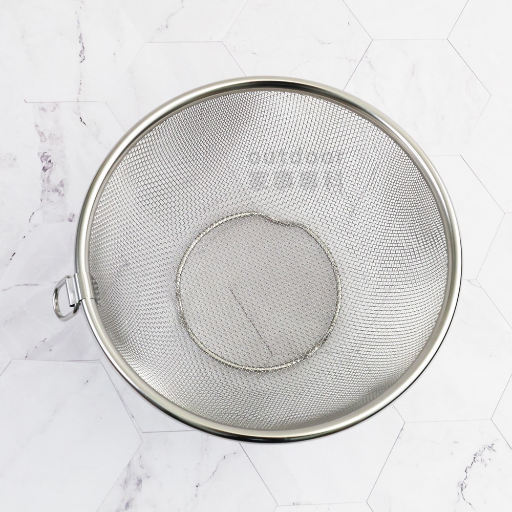 outdoor家事專科 日本製 Yoshikawa吉川 18-8不銹鋼包邊圓篩籃 12~20cm JUST FIT-細節圖6
