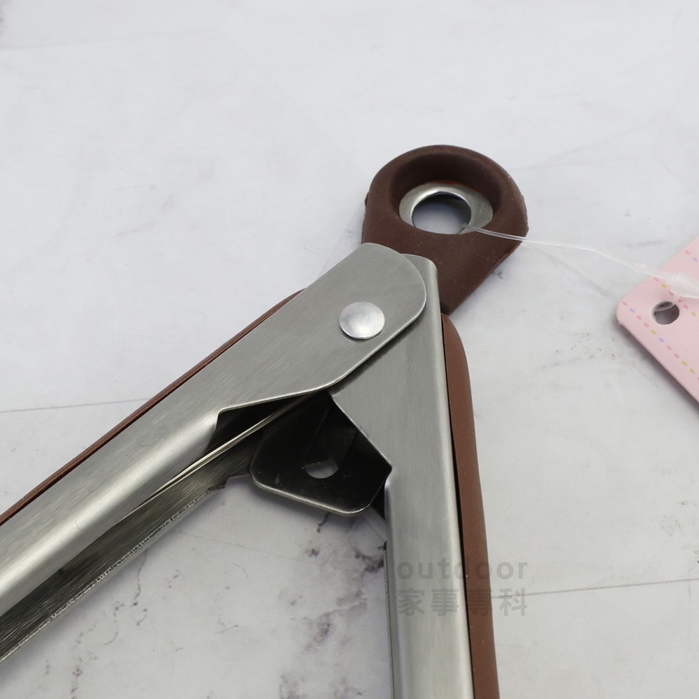 outdoor家事專科 日本HIROSHO 可扣式耐熱尼龍食物夾 烤肉夾 沙拉夾 防刮防滑 30cm 粉色 SKT-30-細節圖7