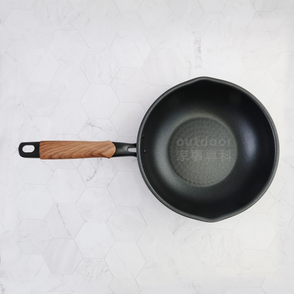 outdoor家事專科 日本製 竹原和樂亭 PUNTEC3 不沾炒鍋 28cm 炒鍋 IH可用 不沾鍋 PM-428-細節圖7