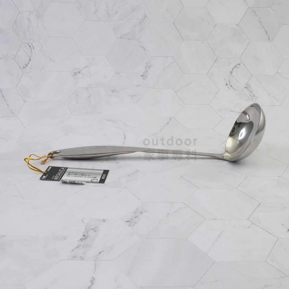 outdoor家事專科 日本貝印KAI METALLICA 18-8不銹鋼湯杓/帶孔匙 鍋鏟 DE-5690/91/94-細節圖6