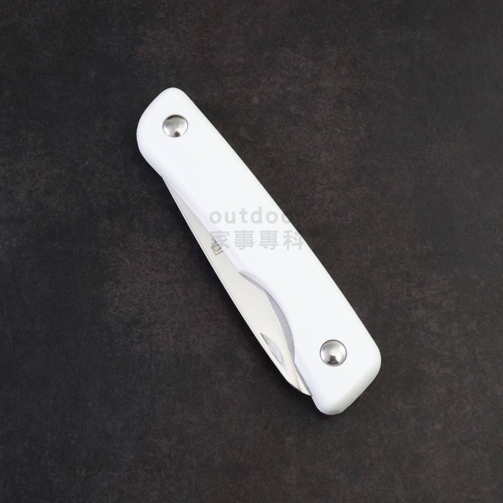 outdoor家事專科 日本Pearl Life 不銹鋼可折水果刀 摺疊水果刀 削皮刀 廚房刀具 白色 CC-1031-細節圖6