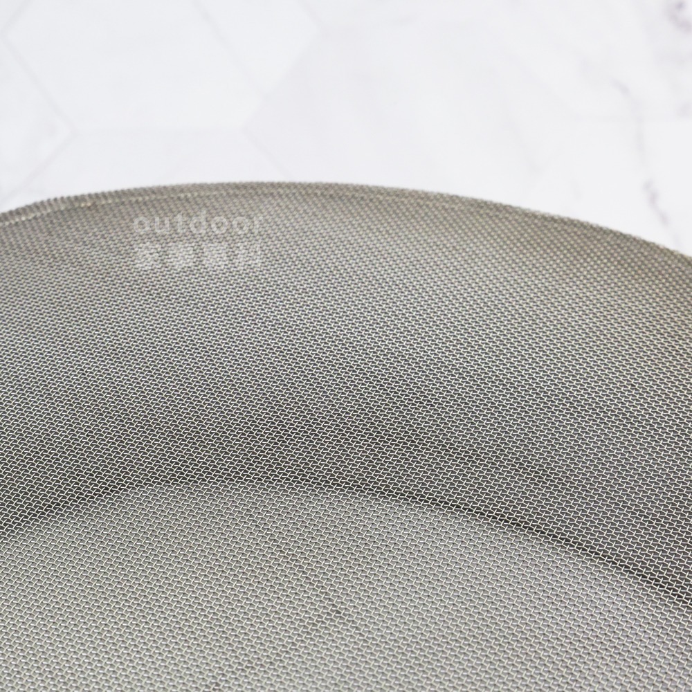 outdoor家事專科 日本製LITTLE WOOD 不銹鋼平底麵粉篩網 21/25cm 30目圓形 L-0403/04-細節圖5