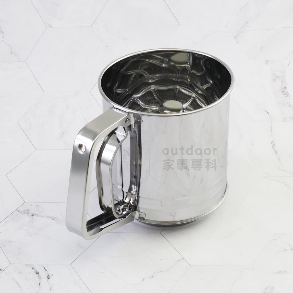 outdoor家事專科 日本製 貝印KAI 不銹鋼手壓式麵粉篩杯 10cm 手搖麵粉篩 粉篩 麵粉 按壓 DL-6262-細節圖10