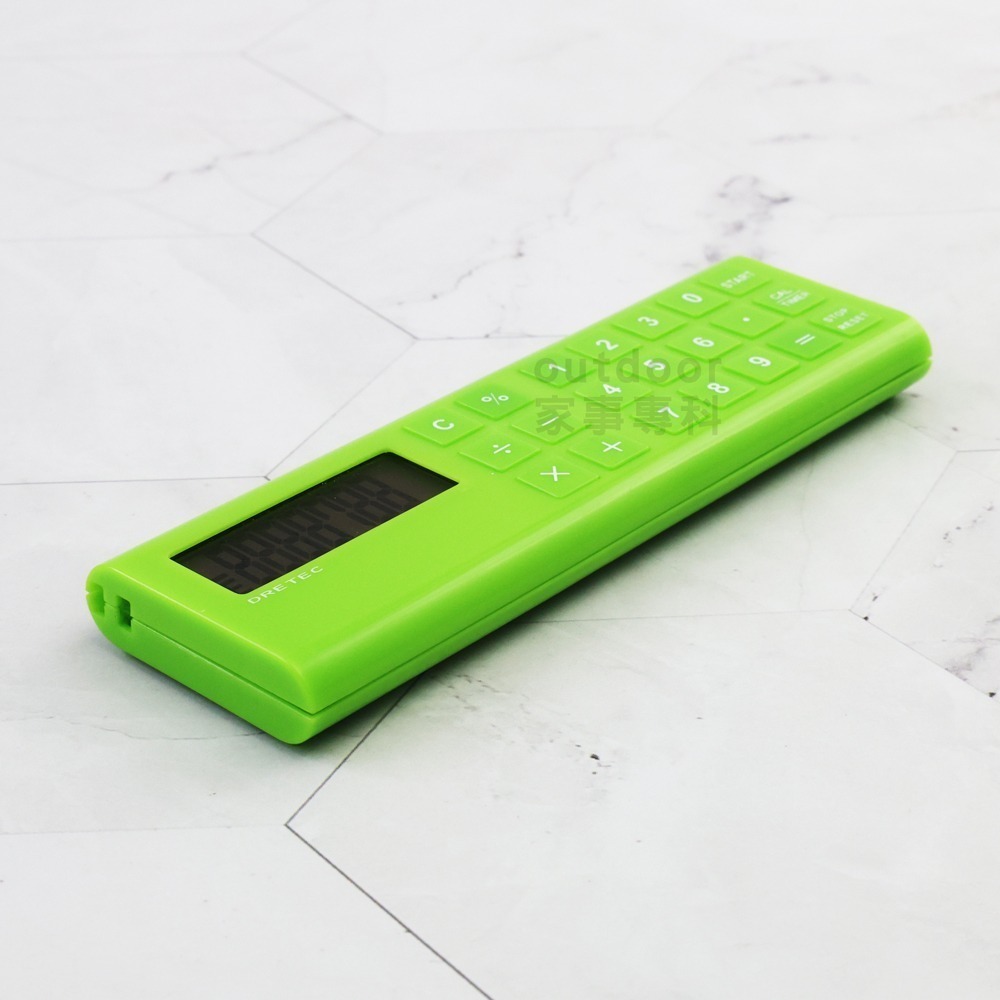 outdoor家事專科 日本 dretec 便利雙用計算機/計時器 兩用計時器 辦公 綠/粉 CL-117GN/PK-細節圖6