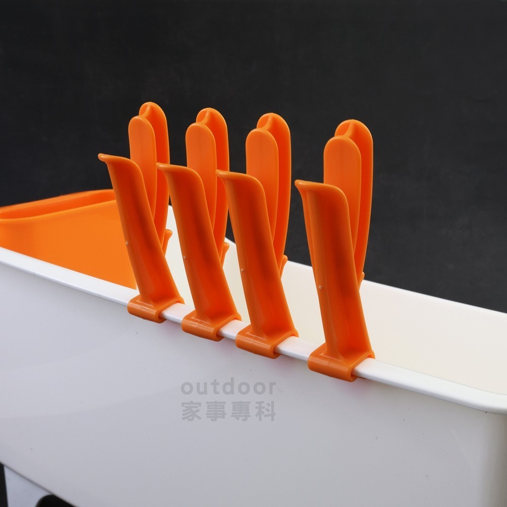 outdoor家事專科 日本製 INOMATA 廚房用碗盤瀝水收納置物籃架 瀝水架 排水架 廚房收納 INO-0082-細節圖4