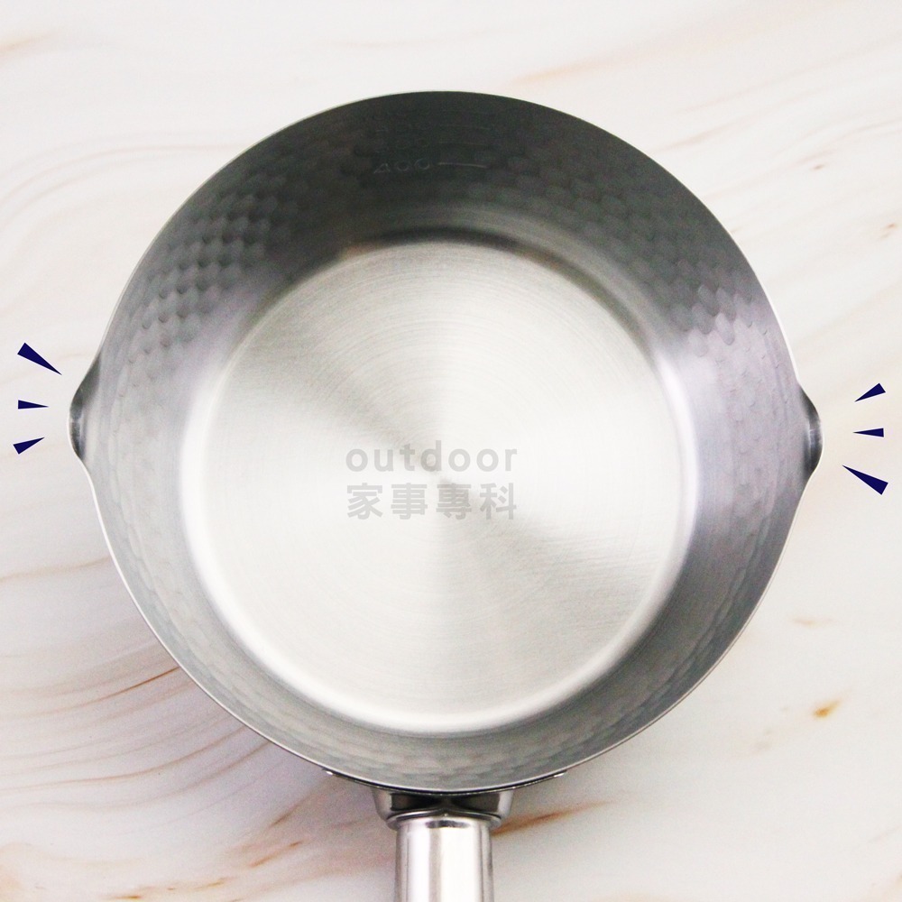 outdoor家事專科 日本製Yoshikawa吉川本職槌目不銹鋼雪平鍋 鍋蓋 替換木把手 泡麵鍋 不銹鋼鍋 電磁爐-細節圖4