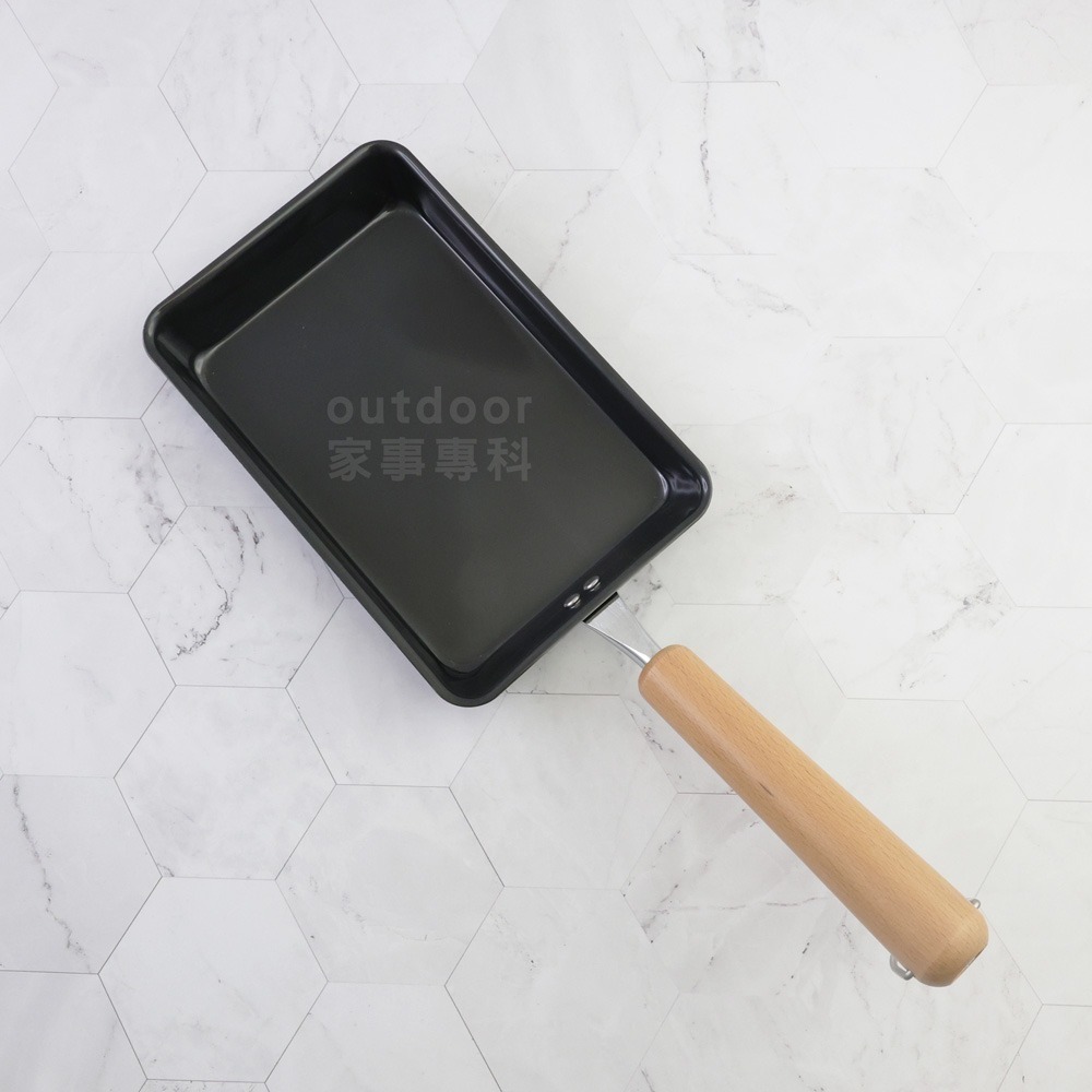 outdoor家事專科 日本製 Pearl Life 鐵製IH厚板玉子燒鍋 煎蛋鍋 鐵鍋 IH爐 HB-908/909-細節圖4